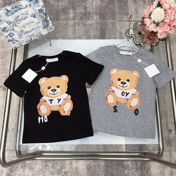 

kids designer t shirt baby clothes kid t shirt clothe girl boy tshirt classic luxury summer short sleeve with letter bear, Blue