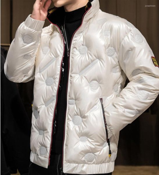 

hoodies down jacket winter warmth and thick casual korean youth white duck size model lt- 72.99, Black