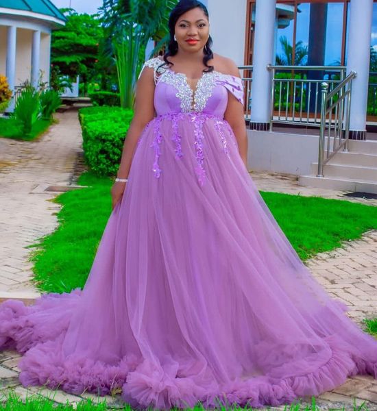 

2023 arabic aso ebi lilac a-line prom dresses lace beaded crystals evening formal party second reception birthday engagement gowns dress zj7, Black