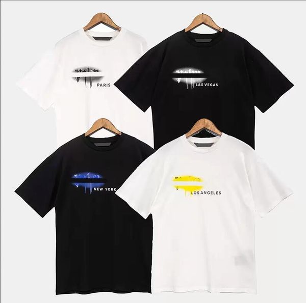 

summer pa men womens palm t-shirts mans stylist tee guillotine bear palms printed short sleeve truncated bears angles tees angel t shirt, White;black