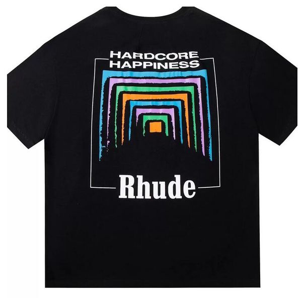

summer mens t-shirts womens rhude designers for men letter polos embroidery tshirts clothing short sleeved tshirt large tees hi1r, White;black