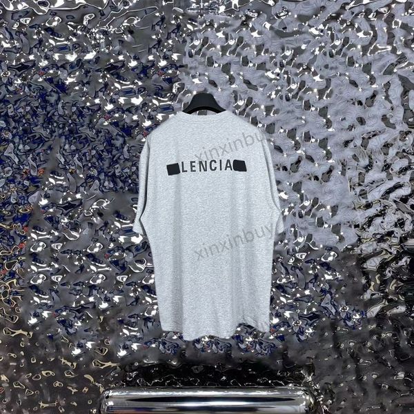 

xinxinbuy men designer tee t shirt 23ss lock catch letters print short sleeve cotton women white black blue green xs-l, Black;brown