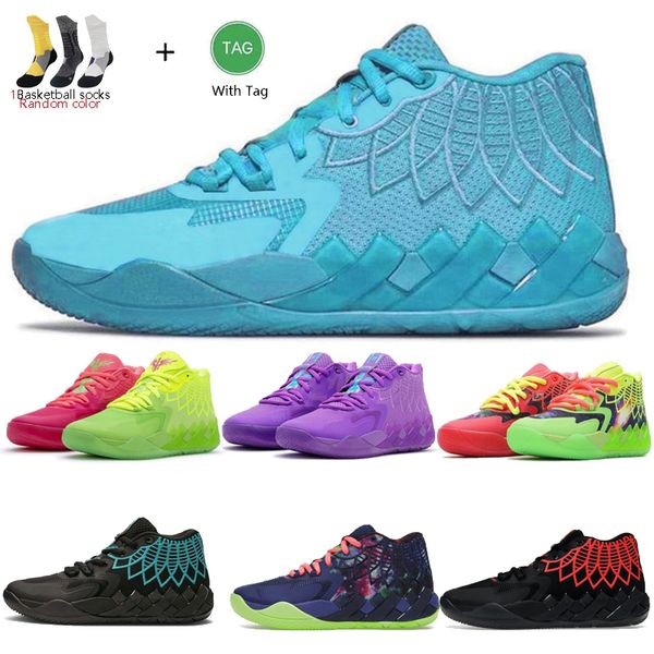 

mb1 mb1 mb.01 designer mens basdketball shoe lamelo ball 1 rick and morty blast buzz city lo ufo not from here queen ricks mortys men outdoo