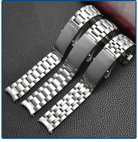 

luxury watch bands stainless steel bracelet mens watch accessories in 20mm 22mm silver fit om seamaster wristwatch strap designer fashion wa, Black;brown