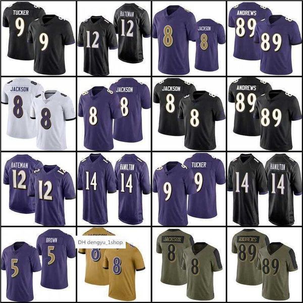 

2023 jersey 8 lamar jackson''nfl''jersey 99 odafe oweh kyle hamilton 12 rashod bateman 44 marlon humphrey 27 j.k. dobbin, Black;red