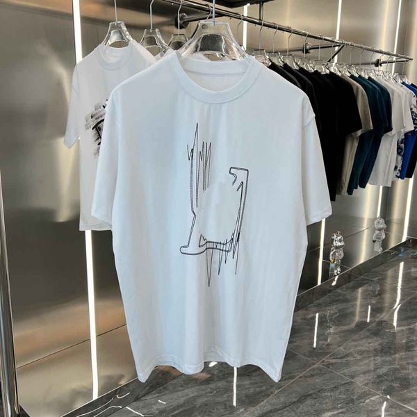 

men's plus tees polos round neck embroidered and printed polar style summer wear with street pure cotton t-shirts 31d, Black;brown