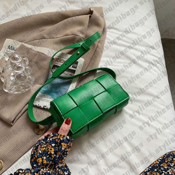 

stylisheendibags clutch bags leather woven small waist bags for women luxury brand bag luxury weave cassette waist belt bag 2021 trend chest