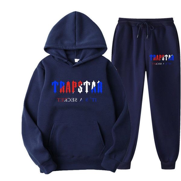 

tracksuits trapstar sportswear hoodie basic mens mens sportswear hooded full sportswear rainbow embroidered hooded sportswear size s  l xl, Gray