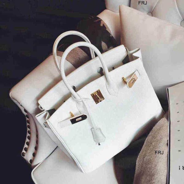 

designer bags birkin herme handbags womens bag 2023 new lock european and american litchi pattern platinum portable