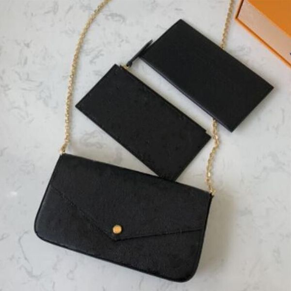 

luxurys designers tote flap purse clutch bags purses mono print crossbody bag multi pochette felicie chain shoulders wallet with box