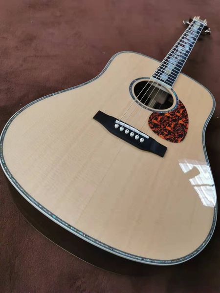 

41 "d barrel 5a all solid wood abalone shell mosaic acoustic acoustic guitar