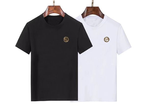 

men's t-shirts european and american fashion designer brand new men's black and white casual clothing street polo shorts sleeve t-, White;black