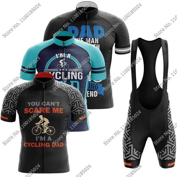 

designer dad the cycling legend 2022 cycling jerseys sets summer bicycle clothing road bike shirts suit bicycle bib shorts mtb ropa maillot, Black;red