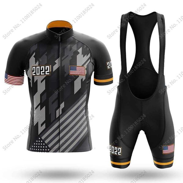 

designer 2022 mens cycling jersey usa national team set summer bicycle clothing road bike shirts suit bicycle bib shorts mtb ropa maillot, Black;red
