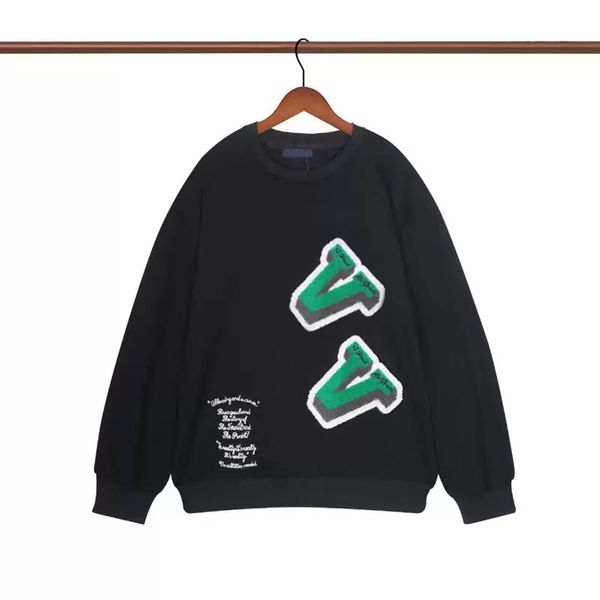

men's black sweatshirts designer sweater pullover 100% cotton clothing round neck long sleeve outdoor casual street sweater coat fashio