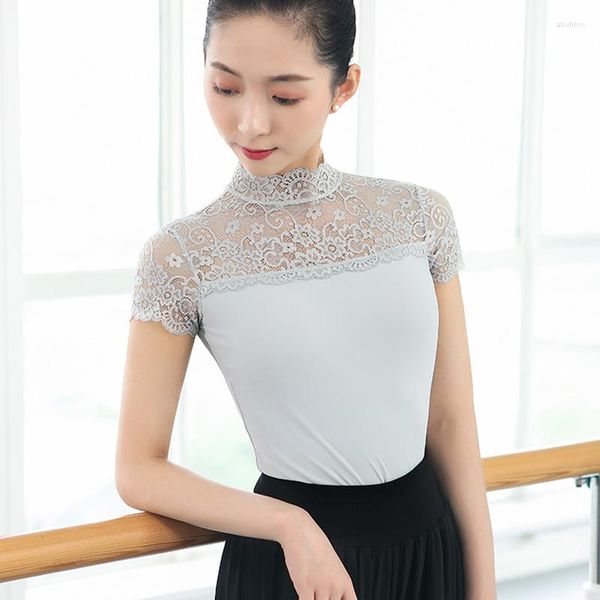 

stage wear ballet latin belly dance lace blouse shirt costume for bellydance dancing dancer clothing, Black;red