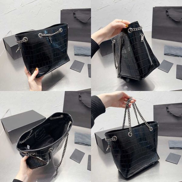

evening bag shoulder bags designers bucket y letter designer women luxurys handbag leather tote fashion black chain crossbody purses