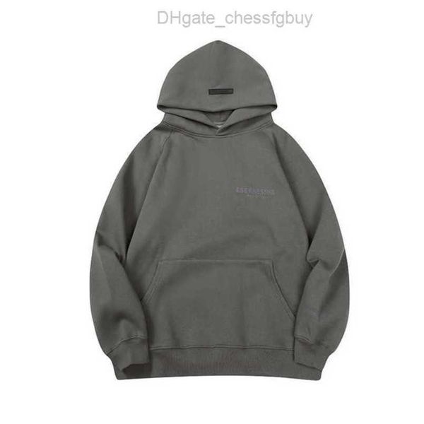 

men's sweatshirts luxury jackets esss hoodies men women chest letter pullover hooded hip hop loose sweatshirt sweater casual couple co, Black