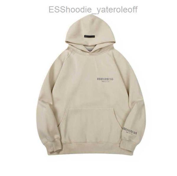 

sweatshirts esss ential luxury men's jackets hoodies men women chest letter pullover hoodie hooded loose sweater casual sweatshirt coa, Black;brown