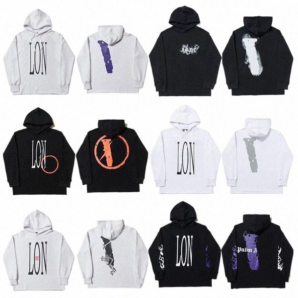 

hoodie men's limited joint lightning big v coat female couple hooded fujiwara hiroshi vlones hoodie #s-xl b1om#, Black