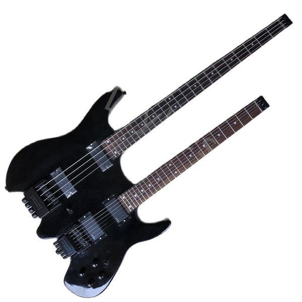 

lvydouble neck body electric guitar with black hardware rosewood fretboard offer customized