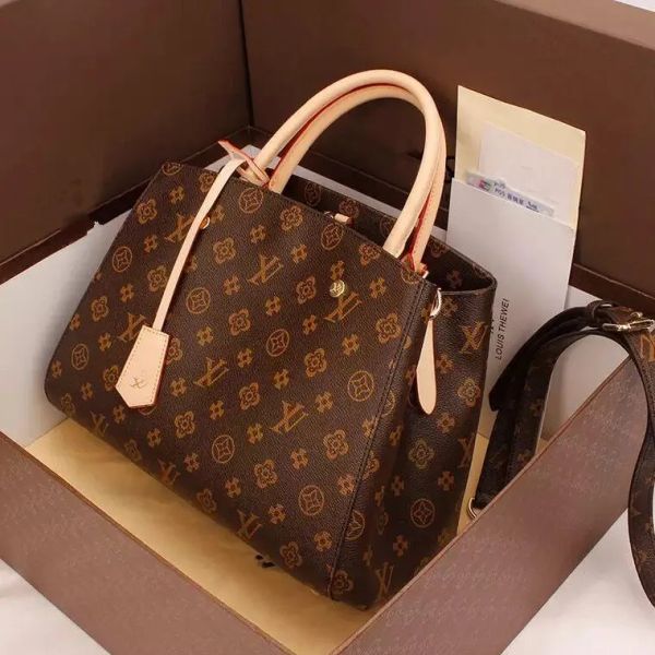 

high qualidesigners handbags purses montaigne bag women tote brand letter embossing genuine leather shoulder louise purse vutton crossbody v