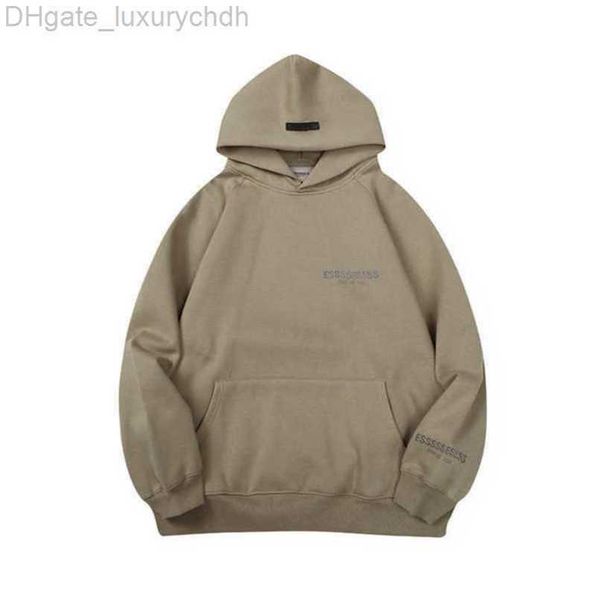 

luxury esss men's sweatshirts jackets hoodies men women chest letter pullover hooded hip hop loose sweatshirt sweater casual couple co, Black