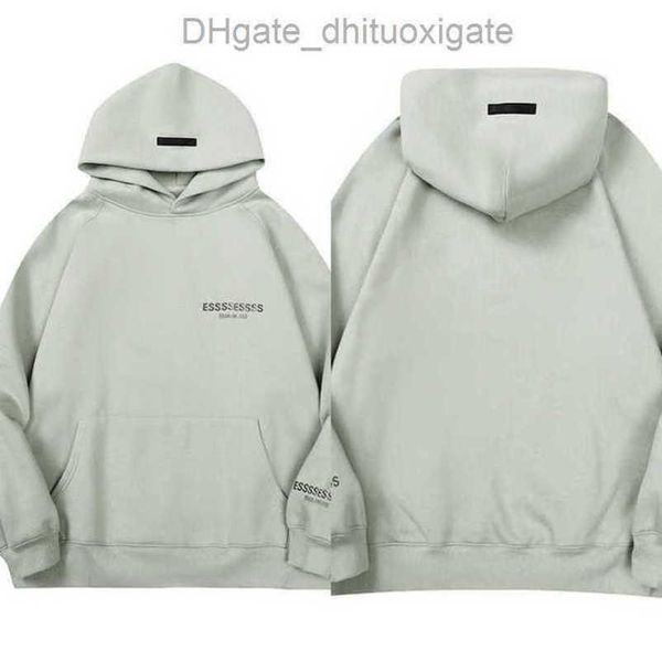 

luxury men's sweatshirts esss jackets hoodies men women chest letter hooded hip hop loose sweatshirt sweater casual couple coat jacket, Black;brown