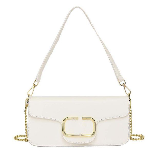 

designer shoulder bag classic handbag gold silver chain leather double letter solid color square stripe lady genuine leather with letter ver