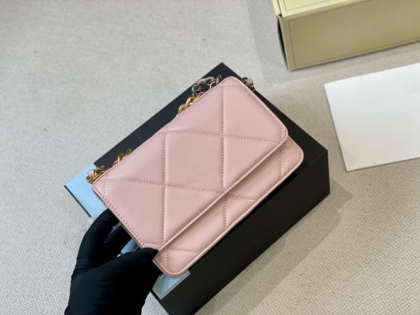 

2023 fashion designer bags women luxury shoulder bags 7a cc woc flap crossbody leather 19 big quilted purse black lambskin handbags vintage