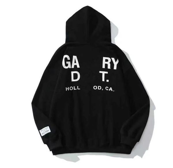 

men's hoodies & sweatshirts designer galeryes hoodie sweatshirt hooded letter print couples men hoodie woman hoodies loose plus size pu, Black