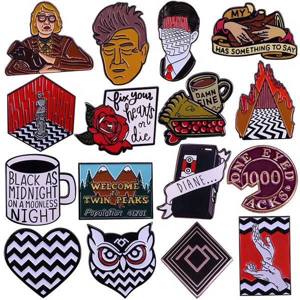 

venus de milo enamel pins lynch style twin peaks metal brooch badge fashion jewellery clothes hat backpack accessory gifts