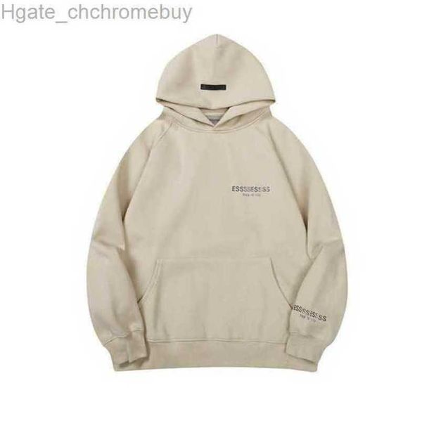 

men's sweatshirts luxury esss jackets hoodies men women chest letter pullover hooded hip hop loose sweatshirt sweater casual couple co, Black