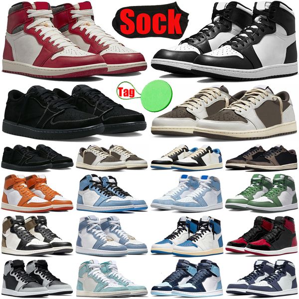 

phantom black 1 1s basketball shoes for mens womens jumpman lows black white shoe chicago lost found travis scotts fragment reverse dark