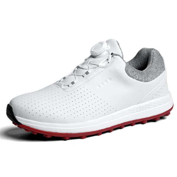 

custom more boots sandals genuine leather women golf shoes men waterproof sports shoes kno buckle shoe mesh lining breathable slip resistant, Black