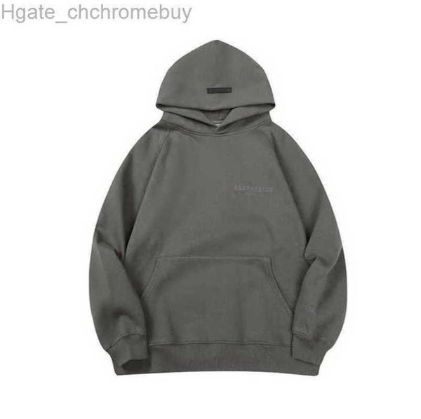 

luxury men's sweatshirts esss jackets hoodies men women chest letter pullover hooded hip hop loose sweatshirt sweater casual couple co, Black