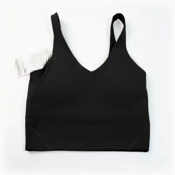 

2023yoga outfit lu-20 u type back align tank gym clothes women casual running nude tight sports bra fitness beautiful underwear vest shirt, White;red
