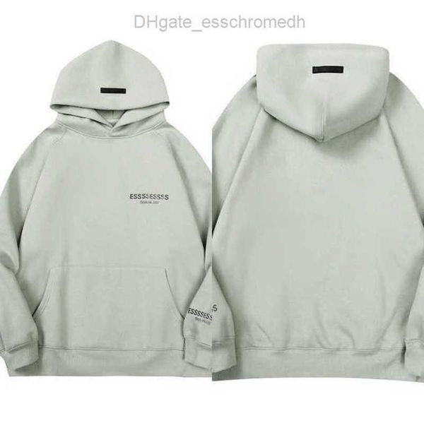

essen sweatshirts luxury men's jackets esss hoodies men women chest letter pullover hooded hip hop loose sweatshirt sweater casual cou, Black