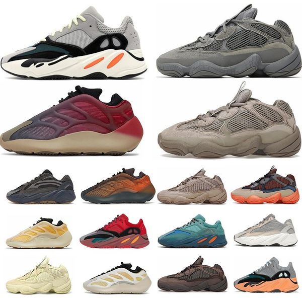 

running shoes 700 v2 v3 mens sneakers granite black bone blue red fade carbon mono safflower wave runners static wash orange platform men wo