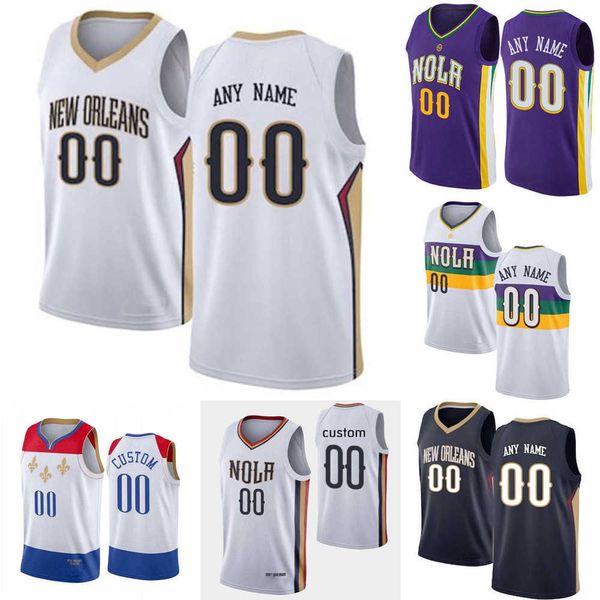 

men womens youths new orleans''pelicans''custom 15 jose alvarado 9 willy hernangomez 22 larry nance jr. 10 jaxson hayes, Black;red