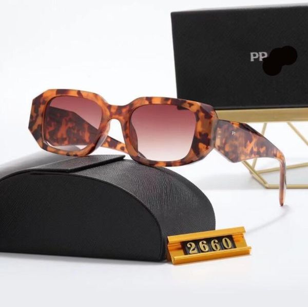 

sunglasses 2023 mens designer hexagonal double bridge fashion uv glass lenses with leather case 2660 sun glasses for man woman 7 color optio, White;black