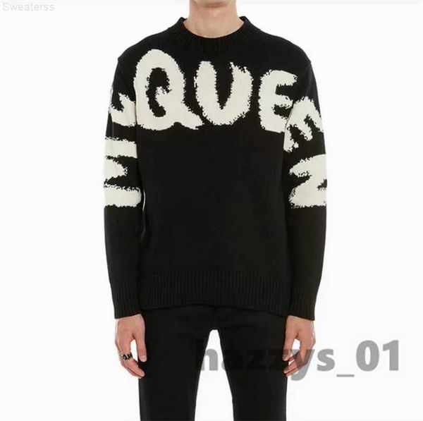 

mens womens designers sweatshirt embroidery knitwear winter clothes classic series letter jacquard are made of, White;black