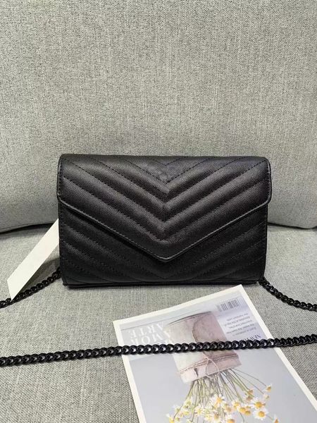 

original quality women luxurys metal chains envelope bag purse sheepskin caviar leather handbags flip cover diagonal shoulder crossbody bags