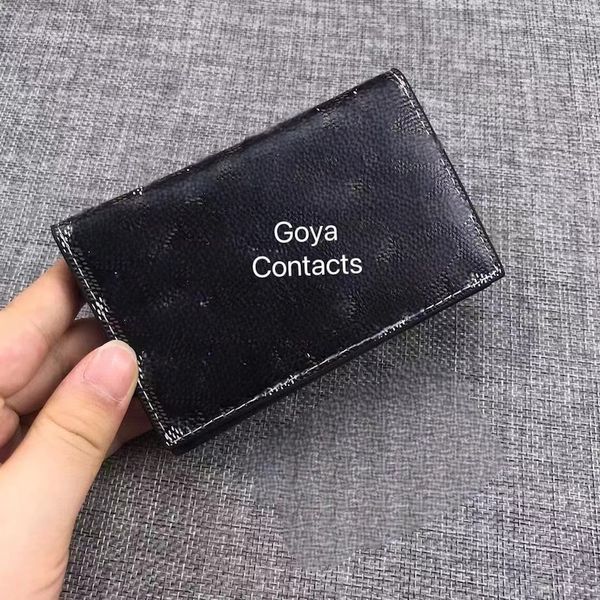 

luxury designer wallet women wallet card holder mens multi card holder purse y logo men women hand bag wallets goya multi pochette contacts, Brown;gray