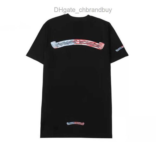 

t luxury men's shirt fashion brand tees men women sanskrit letter couple t-shirt sweatshirt horseshoe flower short sleeve polos cross, White;black