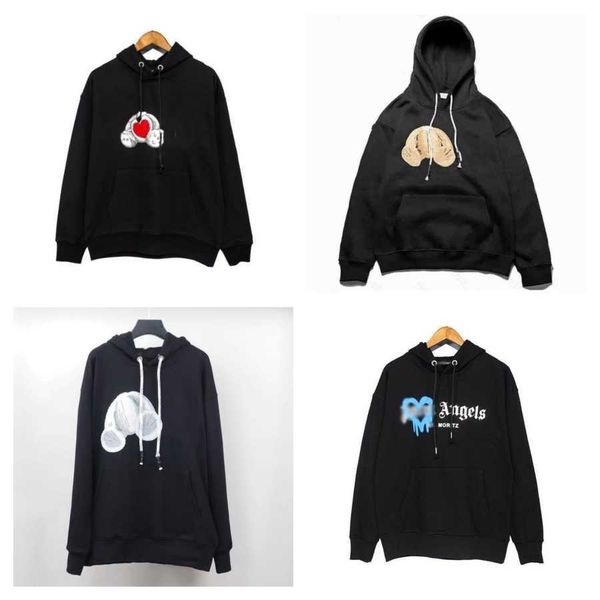 

designer palms mens womens hoodies fleece and terry pullover hooded angles fashion brand designers loose sweatshirt lovers clothing ydtq, Black