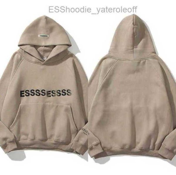 

sweatshirts luxury esss men's jackets hoodies men women chest letter pullover hoodie hooded sweater loose casual sweatshirt couple coa, Black;brown