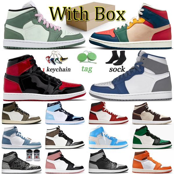 

jordens 1 jumpman 1s retro basketball shoes men women trainers off white high og dark mocha jorda true blue dutch green shadow patent bred s