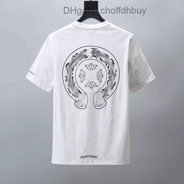 

t shirt men's fashion luxury brand tees men women sanskrit letter couple t-shirt sweatshirt horseshoe flower short sleeve polos cross, White;black