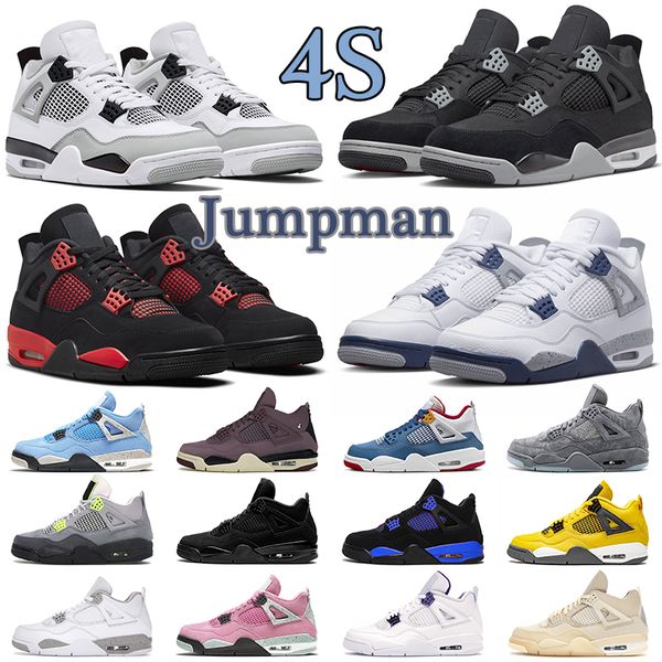 

jumpman 4 4s basketball shoes mens outdoor shoe red thunder military black midnight navy black cat seafoam women sport sneaker trainers